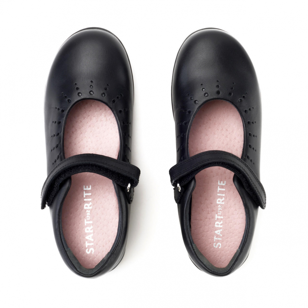 Startrite Girls School Shoe - Mary Jane (Black Leather) - Tiger Feet